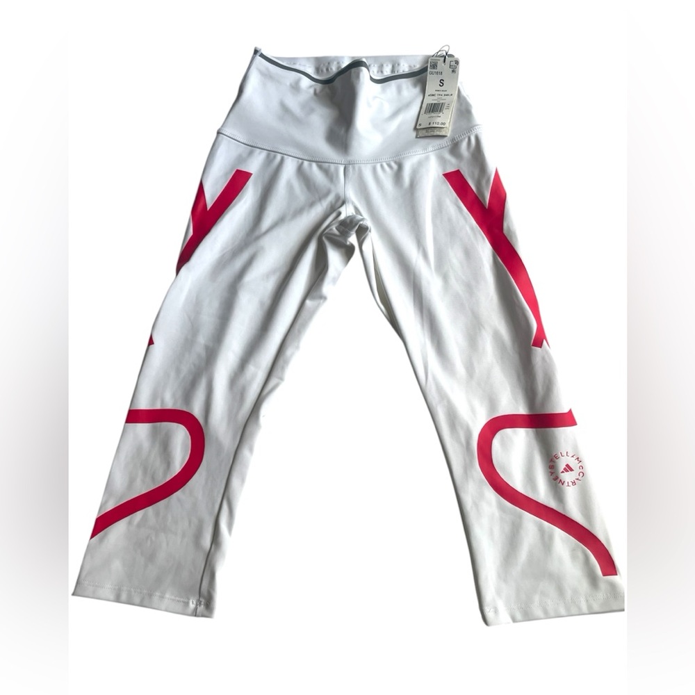 White and Pink Leggings(capri) for women